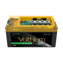 Batterie Volthium 12 V 400 Ah – Auto-chauffante LiFePO₄ 8D (Double chauffage, BMS accessible, IP55, 10 ans) Boutique Solaire Québec