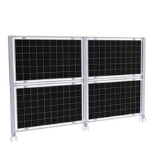 Elios AgriVoltaic Solar Fence – Support vertical durable en aluminium pour 4 panneaux (modèle TP-VAS-4, 5 ans de garantie) Boutique Solaire Québec