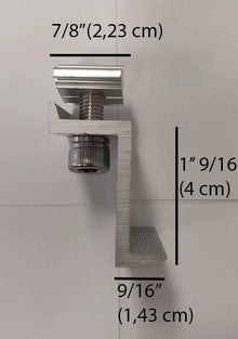 End Clamp Elios Solar 35 mm – Aluminium anodisé pour rail Elios Boutique Solaire Québec
