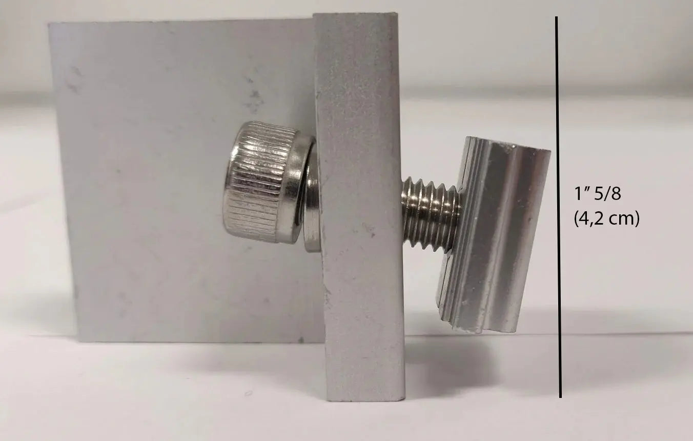 End Clamp Elios Solar 40 mm – Aluminium anodisé haute tenue pour panneaux solaires Boutique Solaire Québec