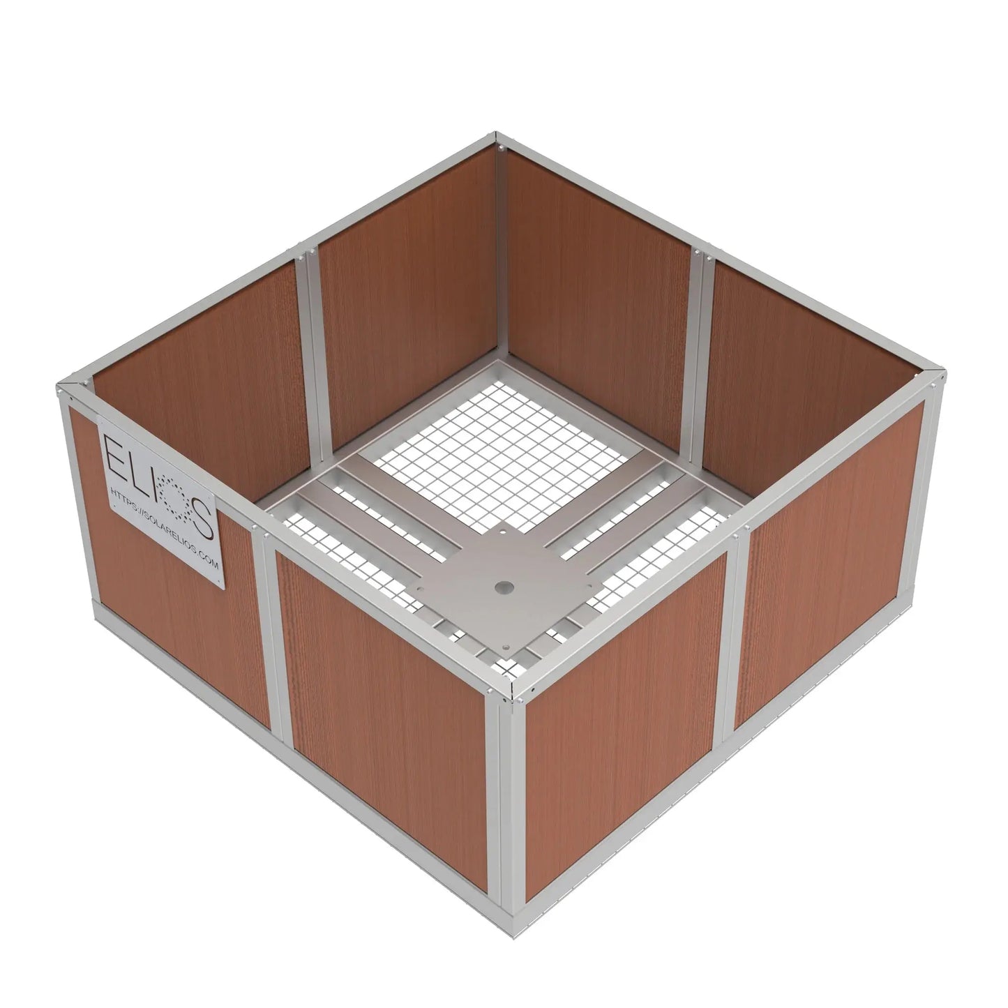 Elios Basket 4 Panel Post – Base en acier remplissable pour poteau Arbora P4 (1,5 m, 121 kg) Boutique Solaire Québec