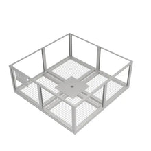 Elios Basket 8 Panel Post – Socle robuste remplissable de roche pour montage sur poteau Boutique Solaire Québec