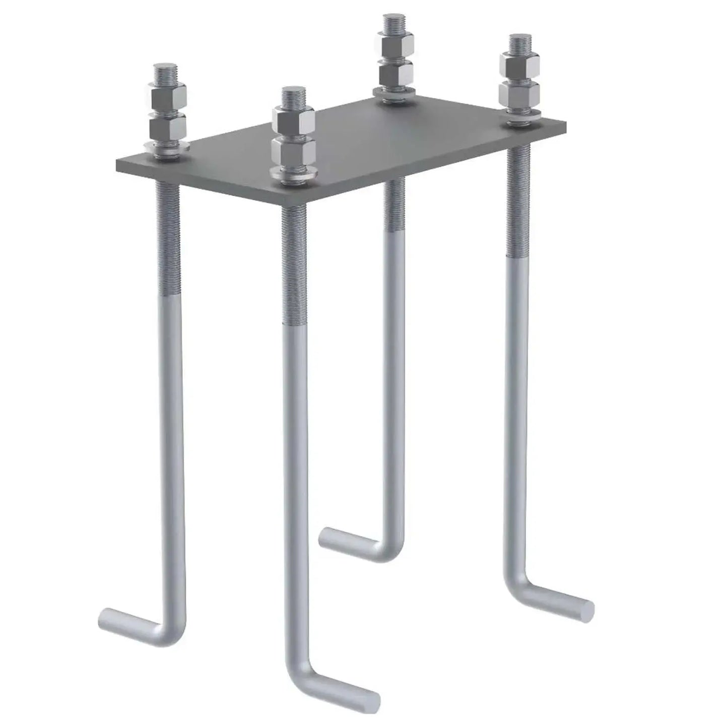 Elios Foundation Bolt Pack – Kit d’ancrage pour Terra G10 (M16×400 mm, plaque acier, 4 ,8 kg) Boutique Solaire Québec