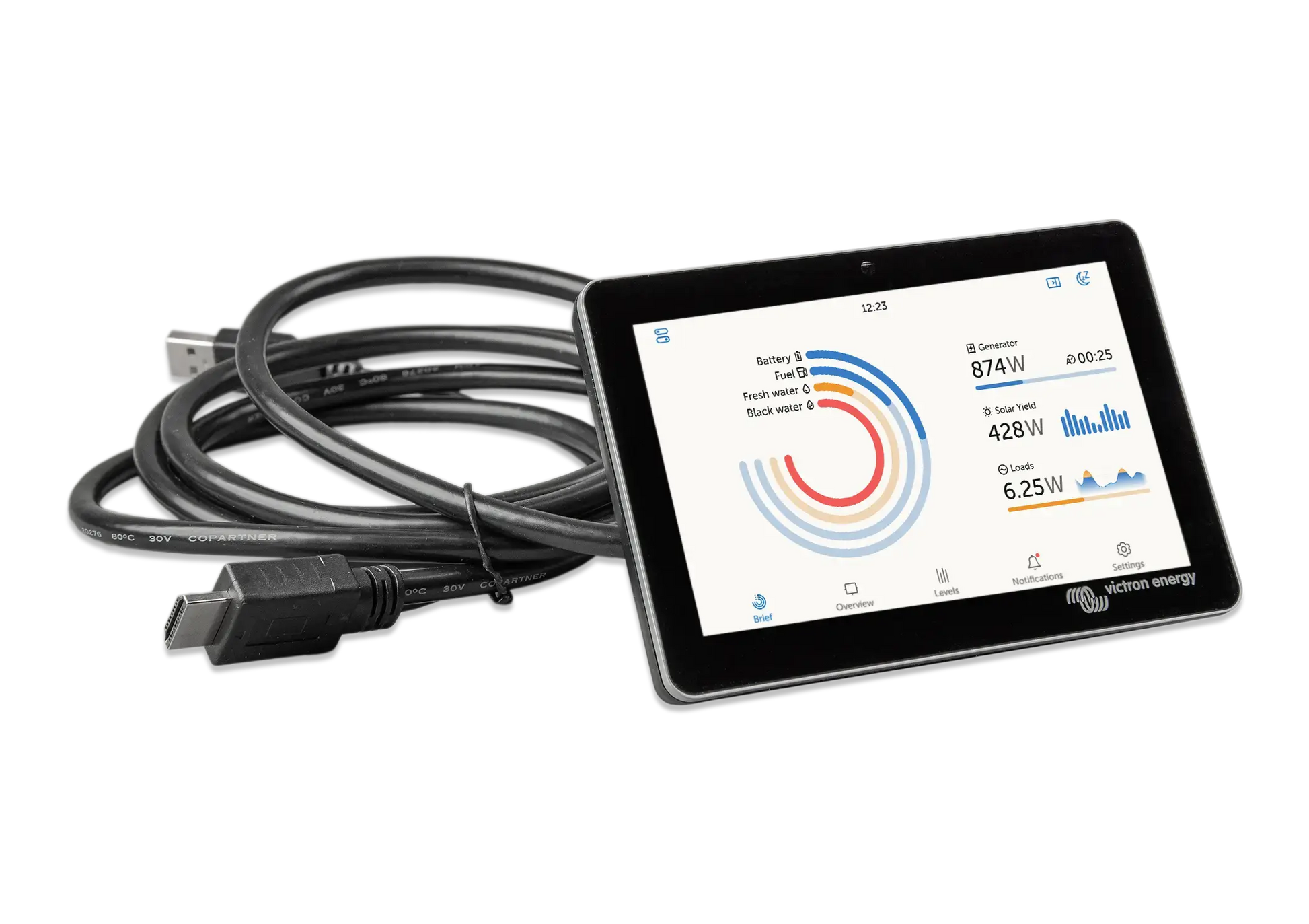 Victron GX Touch 70 | Écran tactile 7″ top-mount pour Cerbo GX – Monitoring intelligent Boutique Solaire Québec