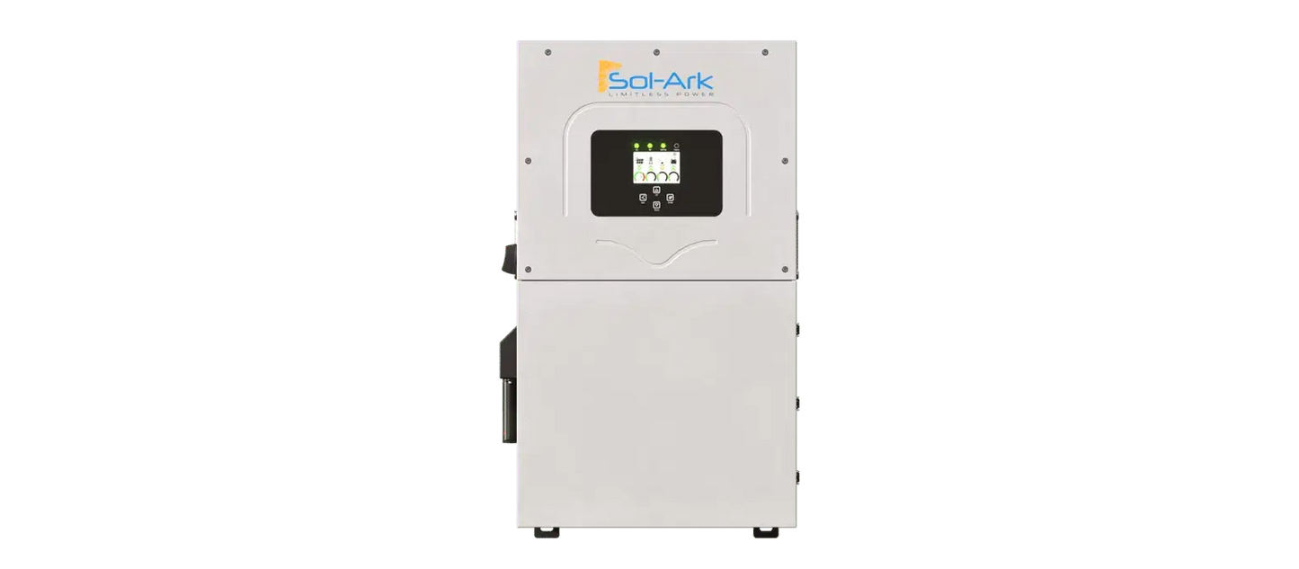 Onduleur-Chargeur Hybrid Sol-Ark Whole Home 15K-2P 120 V – 15 kW continu, 200 A Pass-through, 10 ans Sol-Ark