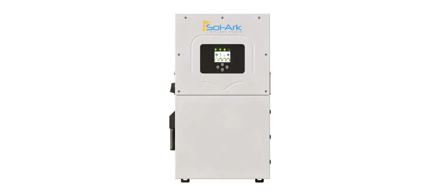 Onduleur-Chargeur Hybrid Sol-Ark Whole Home 15K-2P 120 V – 15 kW continu, 200 A Pass-through, 10 ans Sol-Ark