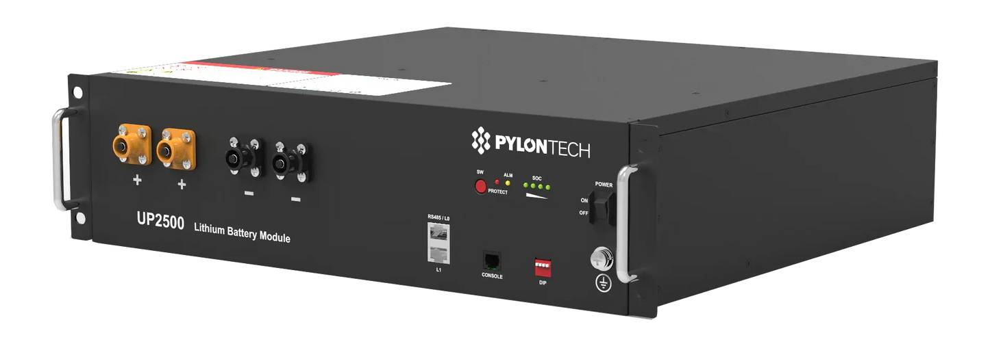 Batterie Pylontech UP2500 24 V 2.84 kWh (LiFePO₄, Rack-mount, 6000 cycles, modulable) Boutique Solaire Québec