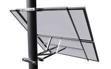 Elios Koala M2 – Support de montage sur poteau pour 2 panneaux 60/72 cellules (acier galvanisé, visserie inox, garantie 5 ans) Boutique Solaire Québec