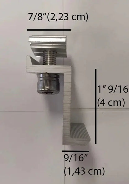 End Clamp Elios Solar 35 mm – Aluminium anodisé pour rail Elios Boutique Solaire Québec