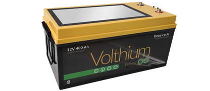 Batterie Volthium 12 V 400 Ah – Auto-chauffante LiFePO₄ 8D (Double chauffage, BMS accessible, IP55, 10 ans) Boutique Solaire Québec