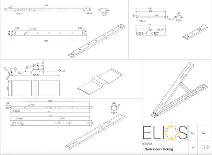 Elios Tectum T1 – Support de toit lesté (1 panneau, pliable, ultra-léger) Boutique Solaire Québec