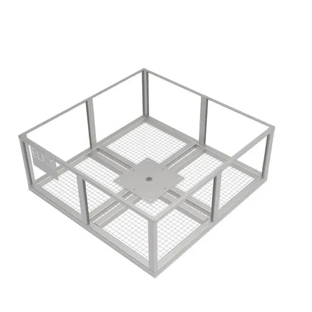 Elios Basket 8 Panel Post – Socle robuste remplissable de roche pour montage sur poteau Boutique Solaire Québec