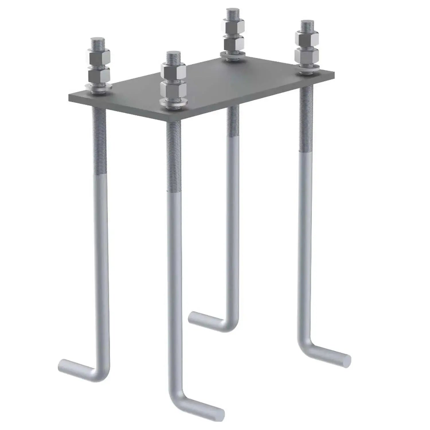 Elios Foundation Bolt Pack – Kit d’ancrage pour Terra G10 (M16×400 mm, plaque acier, 4 ,8 kg) Boutique Solaire Québec