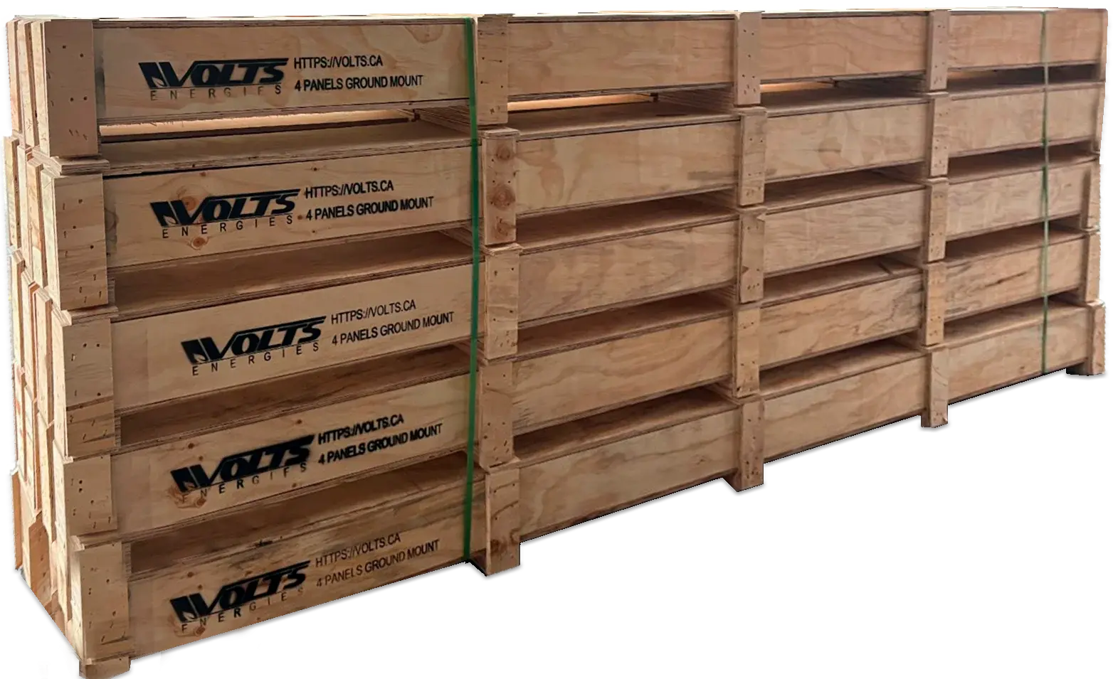 Elios Terra G4 – Système de montage au sol pour 4 panneaux 60/72 cellules (acier galvanisé + rails aluminium, 35°, garantie 5 ans) Elios