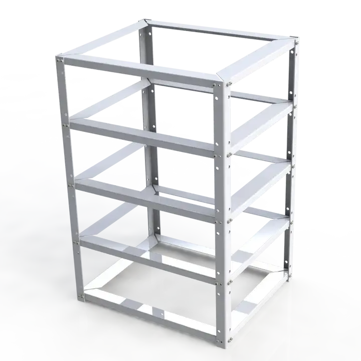 Rack pour Batteries Elios Pylontech – Compatible avec 4 Modules US5000 | Acier Galvanisé Pylontech