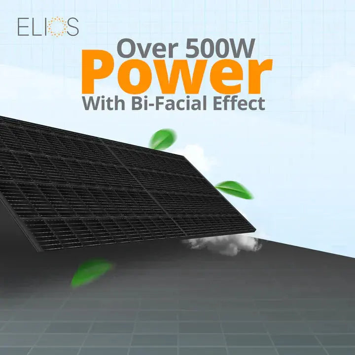 Elios Voltaic 400HC-BF | Panneau Solaire Bifacial Monocristallin 400W Elios