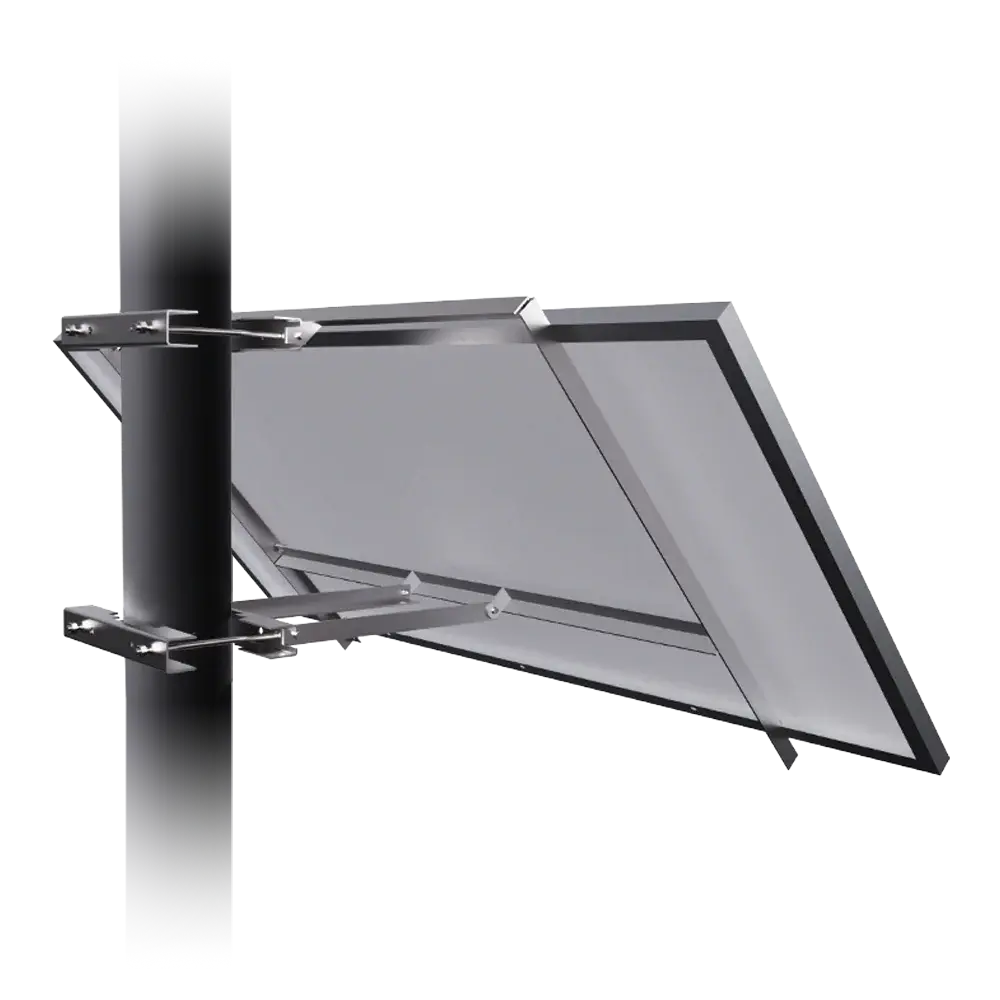 Elios Koala M1 – Support de montage pour 1 panneau 60/72 cellules sur poteau (acier galvanisé, garantie 5 ans) Elios